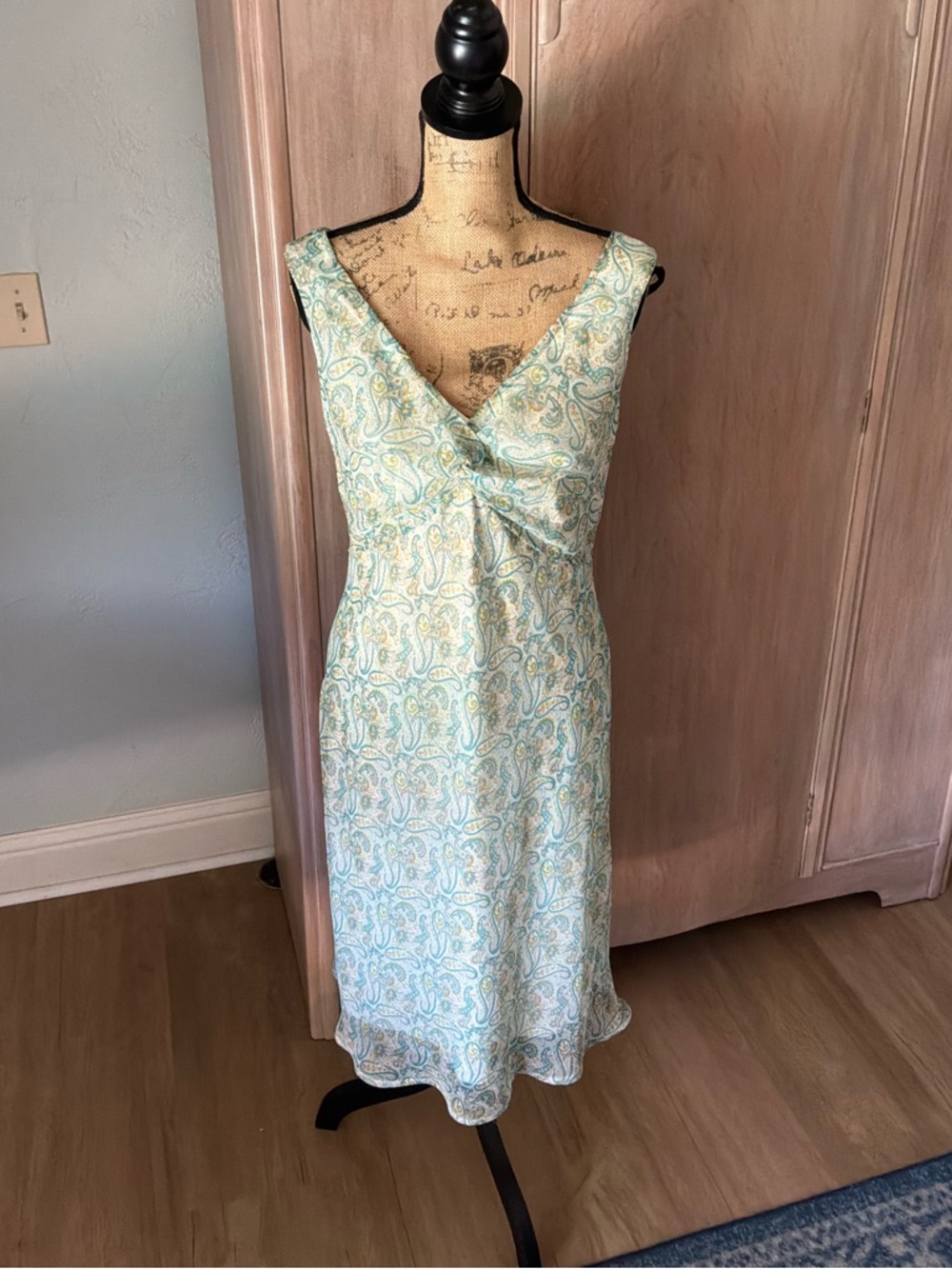 Vintage Y2K Sheer Maxi Babydoll Slip Dress Festival Coachella Merona size 12